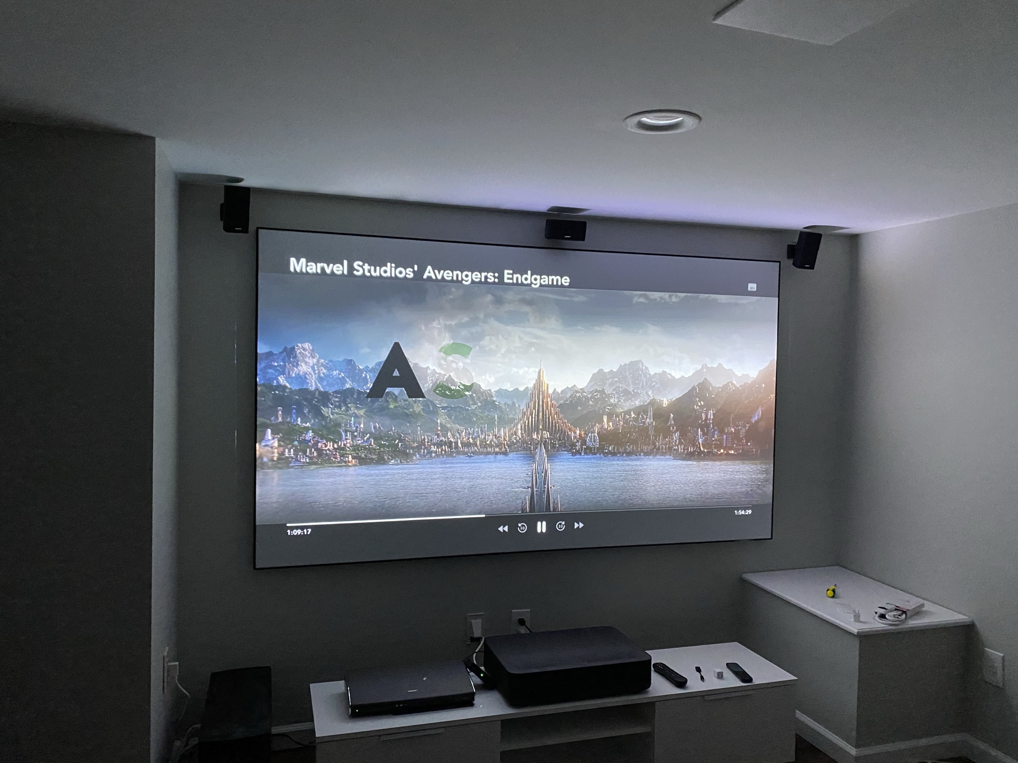 Completed Smart Home Media Room